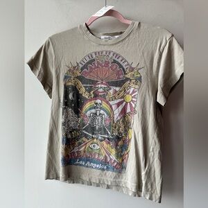 Daydreamer Free People Rainbow Graphic Tee XS P2P 17”